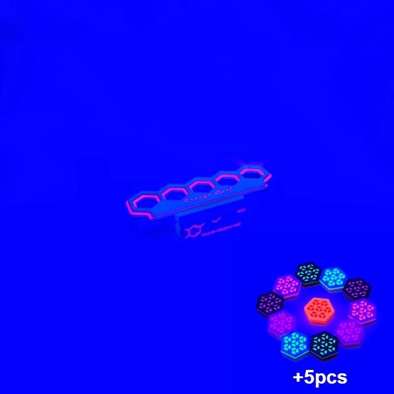 Aquarium landschapsarchitectuur fluorescerende koraalbeugel met magnetische aantrekkingskracht Lichtgevend fragmentvoortplantingsrek 3D-geprinte beugel