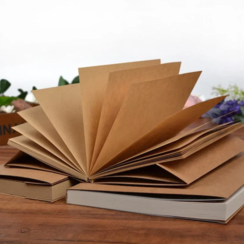 32K/16K Sheets Sketchbook Vintage Paper White Kraft Paper Blank Book Painting Graffiti Ben Notebook Stationery Supplies