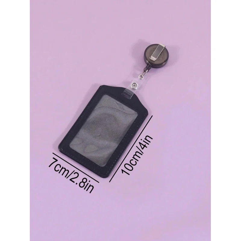 1 قطعة لوازم مكتبية ملحقات التعلم نسخة عمودية بطاقة حافلة بسيطة ومحمولة بطاقة وجبة الطالب بطاقة العمل بولي Leather الجلود