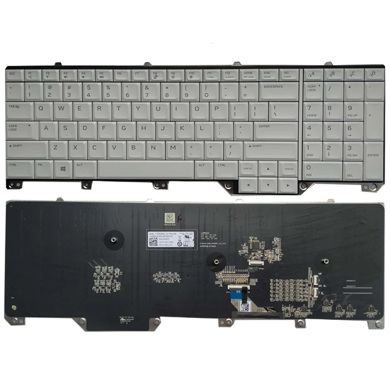 New Backlit US Keyboard For Dell Alienware M17 R5 P38E Area-51M A51M 0WYFCV 0FNF7F NSK-EYBBC RGB
