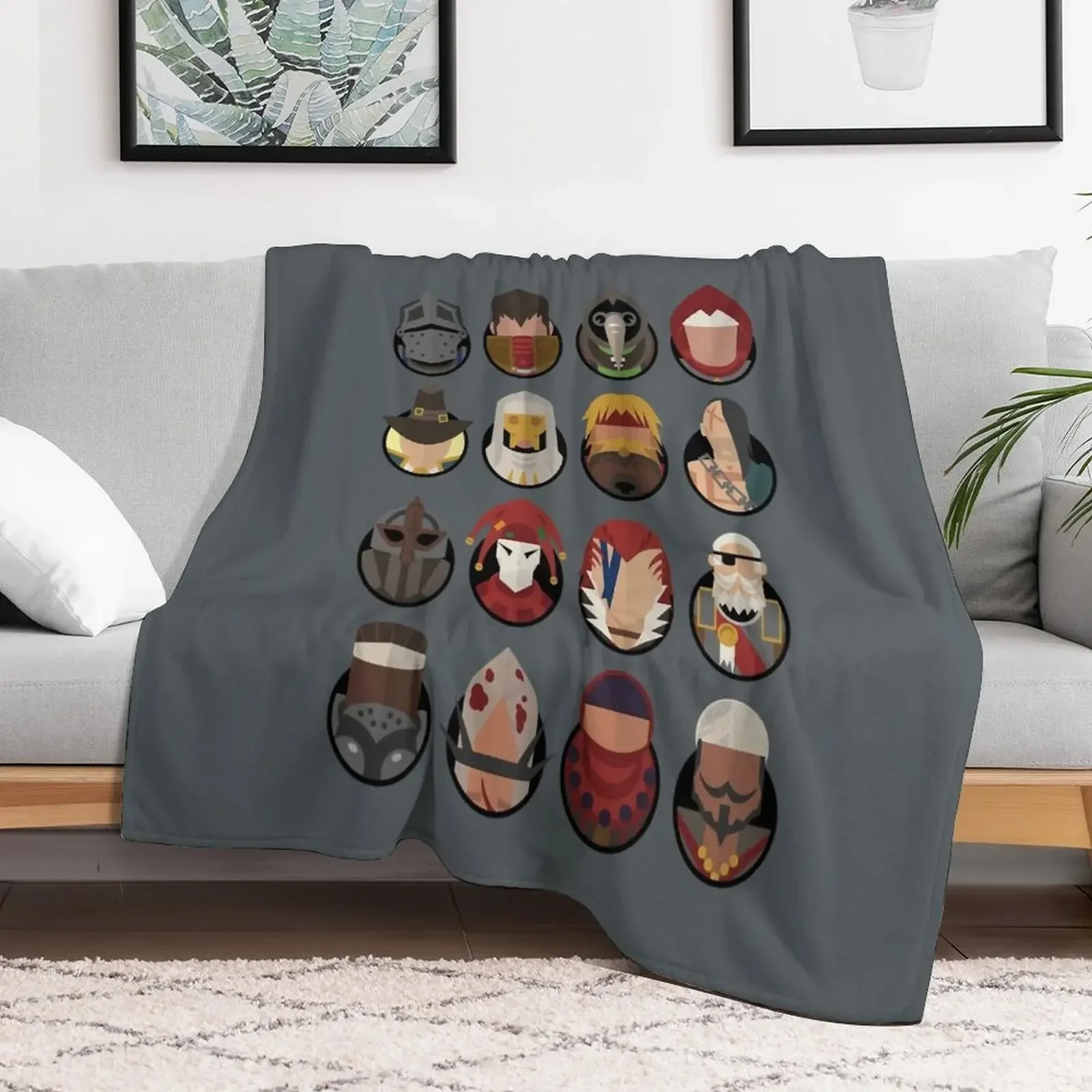 Darkest Dungeon Adventurers Throw Blanket Nap Weighted Blankets