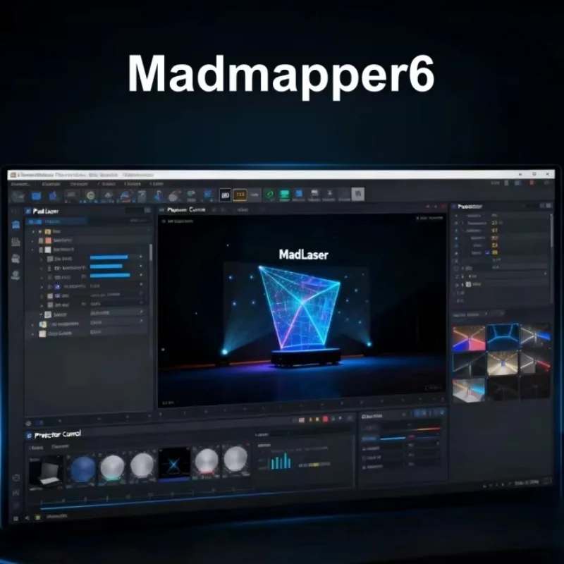 MadMapper6 Visual Mapping & Stage Projection Software - MadLaser and  Mad Projector Control Included