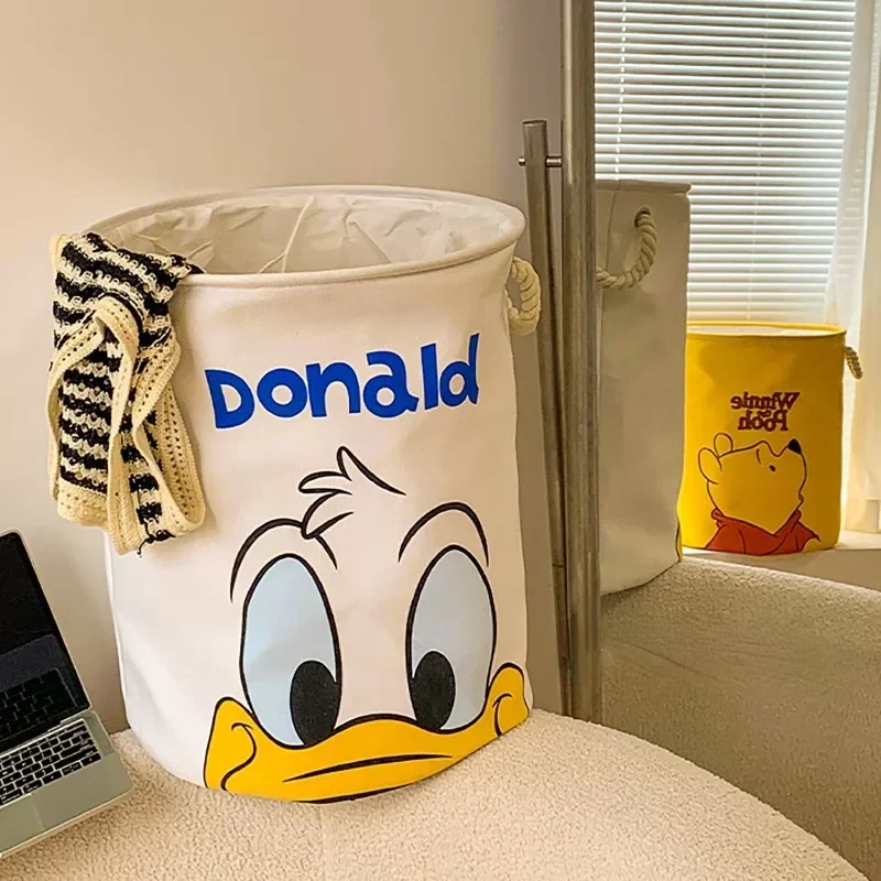 Winnie the Pooh Donald Duck Tigger Disney cute creative cartoon pattern large capacity foldable dirty clothes storage basket