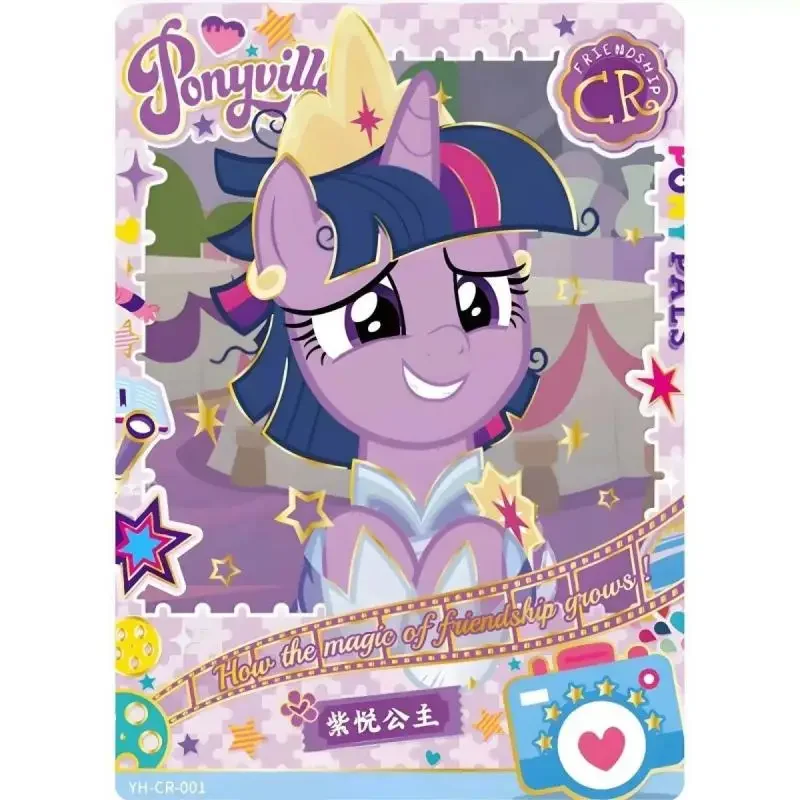 Kawaii Cute My Little Pony Card 3-Inch Small Card Postcard Hand Account Decoration Cartoon Gifts for Girlfriends and Children