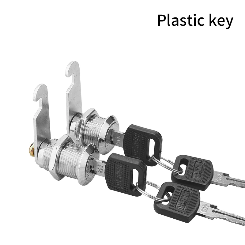 20SETS Metal Cylinder Cabinet Security Locker Cam Lock With 2 Keys Same Key Different Key Security Mailbox Lock Drawer 16mm