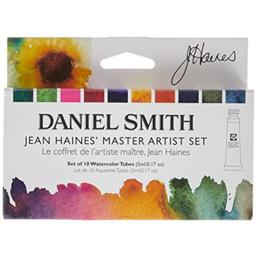 

Watercolor, 5ml tubes, Jean Haines Master Artist Set 10 Watercolor Tubes total 10 pieces 285610223, 0.17 Fl Oz (Pack of 10)