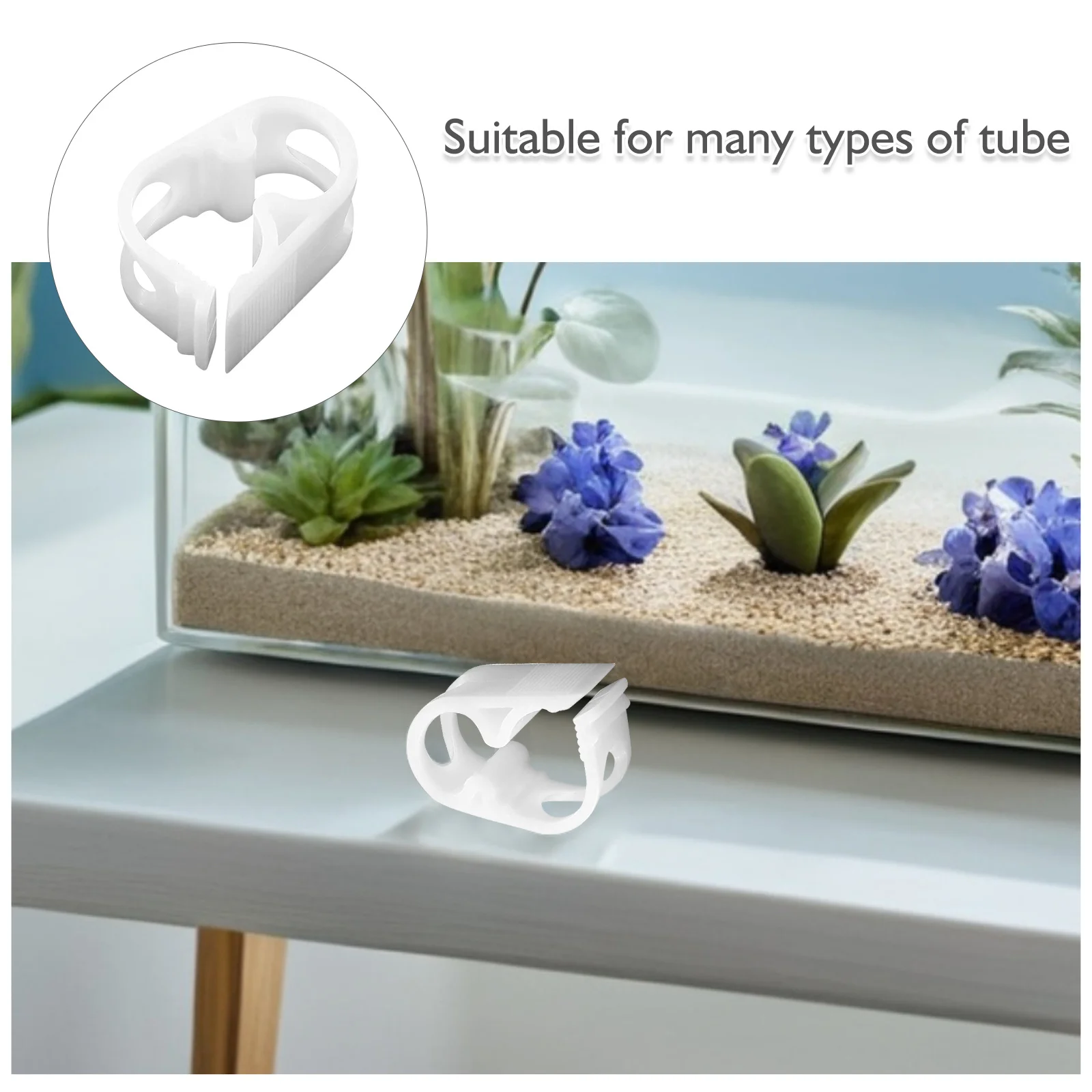 5 pièces colliers de serrage pour tubes pour jardin Microspray contrôle du débit d'eau colliers de serrage en plastique collier de serrage en plastique serre-tube Siphon pince de tuyau