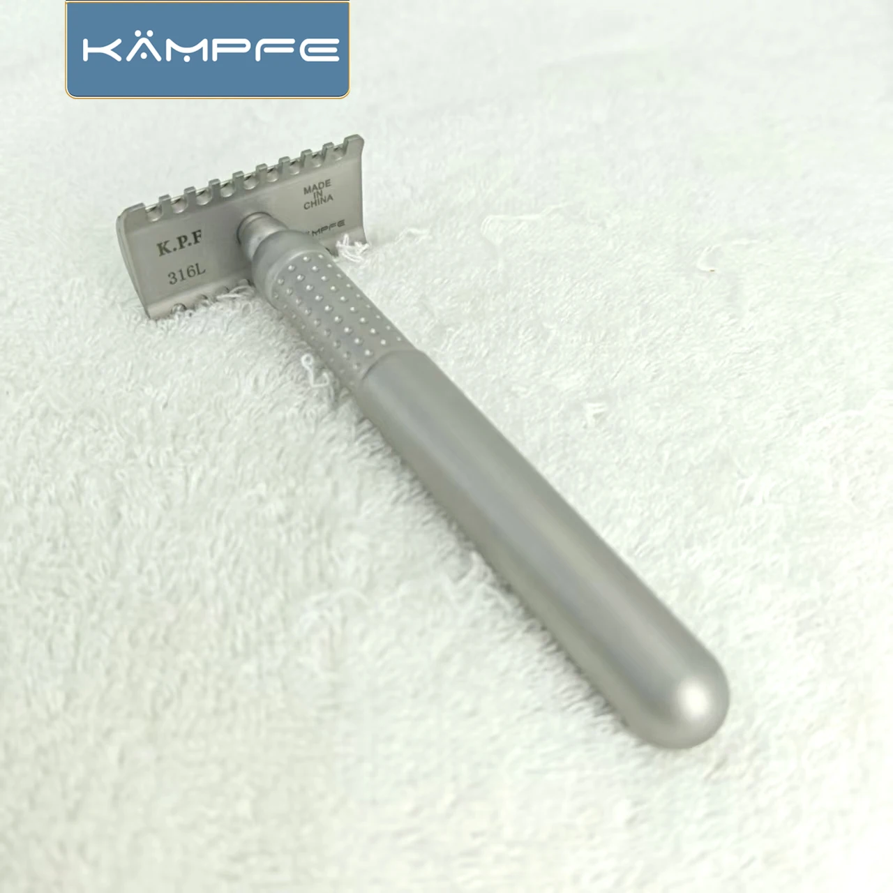 

KAMPFE Traditional Manual Double Edged Safety Shaver made of stainless steel by CNC Men's Gift Father's Gift hair removal tool