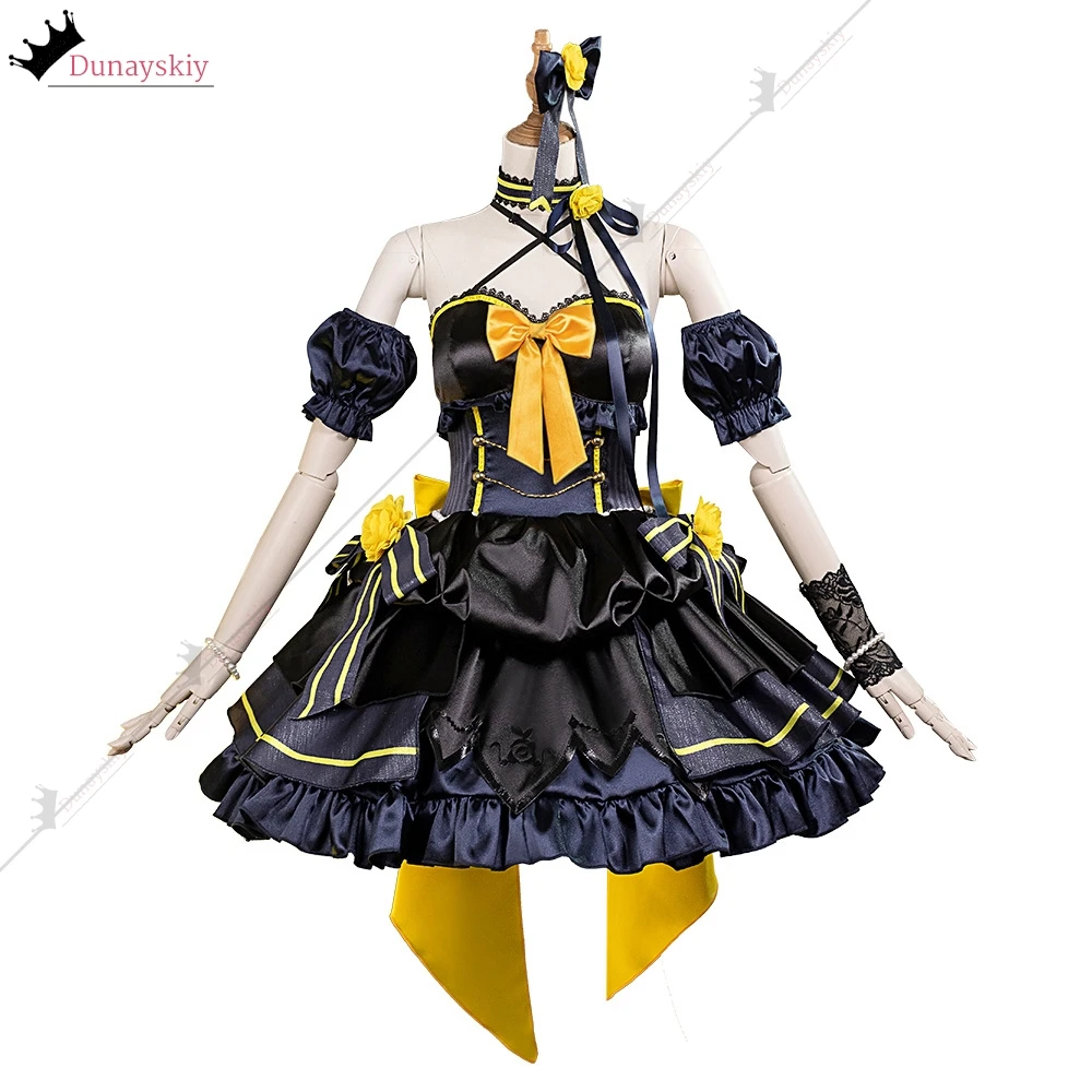 アニメ ラブライブ！ 虹ヶ咲学園スクールアイドル同好会中須かすみコスプレ衣装悪魔グループゴスロリドレスウィッグ女性パーティーセット