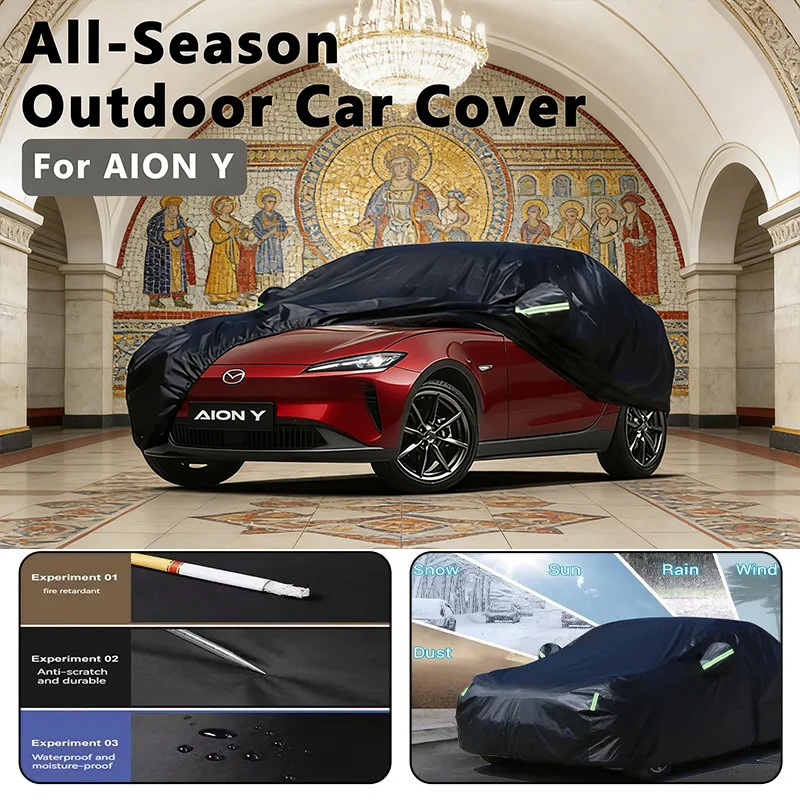 

Car covers for AION Y Outdoor Protection Full Car Covers Snow Cover Sunshade Waterproof Dustproof Exterior car accessories