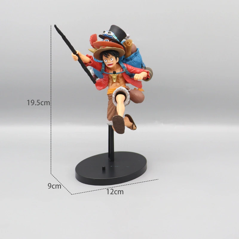 

Bandai One Piece Figure Luffy Three Brothers 3PCS/Set Of Sabo Ace Luffy Anime Model Office Decorations Children Collection Gift