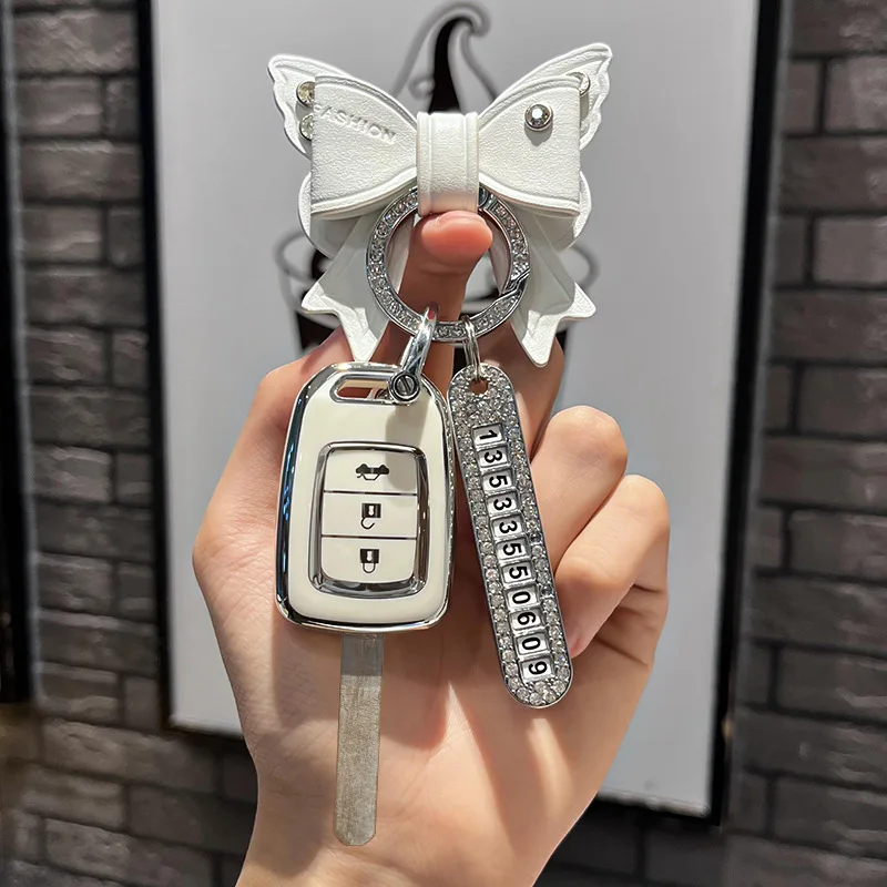 2/3Button Remote Key Case Shell for Honda Accord FIT CR-V XRV VEZEL CITY JAZZ CIVIC HRV FRV 2013 2016 Keychain Fob Accessories