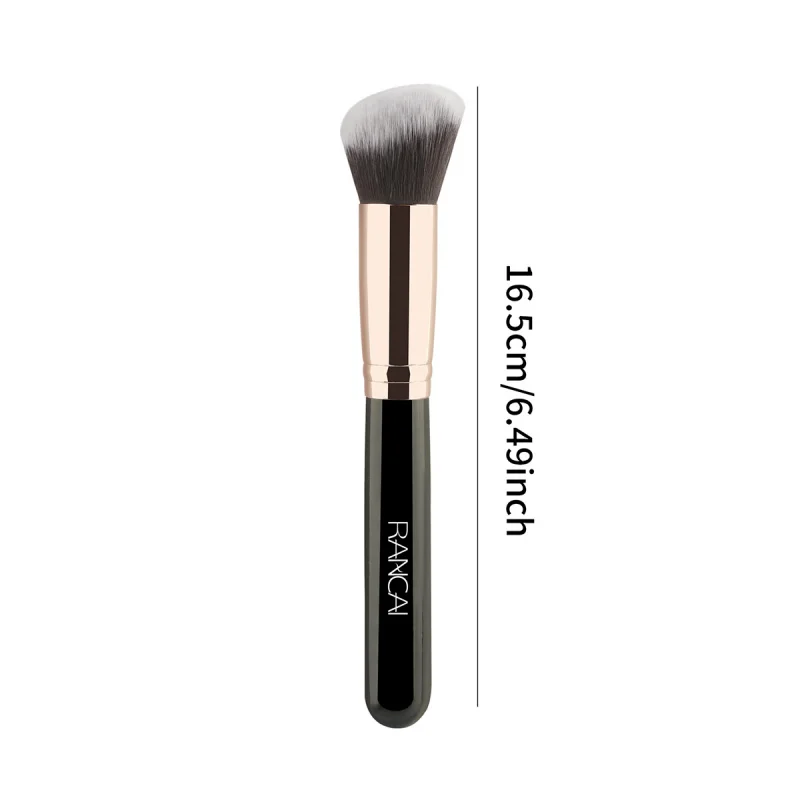ใหม่เดี่ยวเฉียง Powder Foundation แปรง Soft Loose Powder Multifunctional แต่งหน้าเครื่องมือแต่งหน้าความงาม