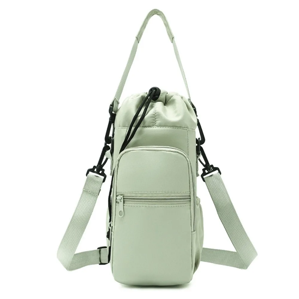 Adjustable Strap Water Bottle Bag Protective Sleeve Insulated Thermos Bottle Holder Crossbody with Phone Pocket