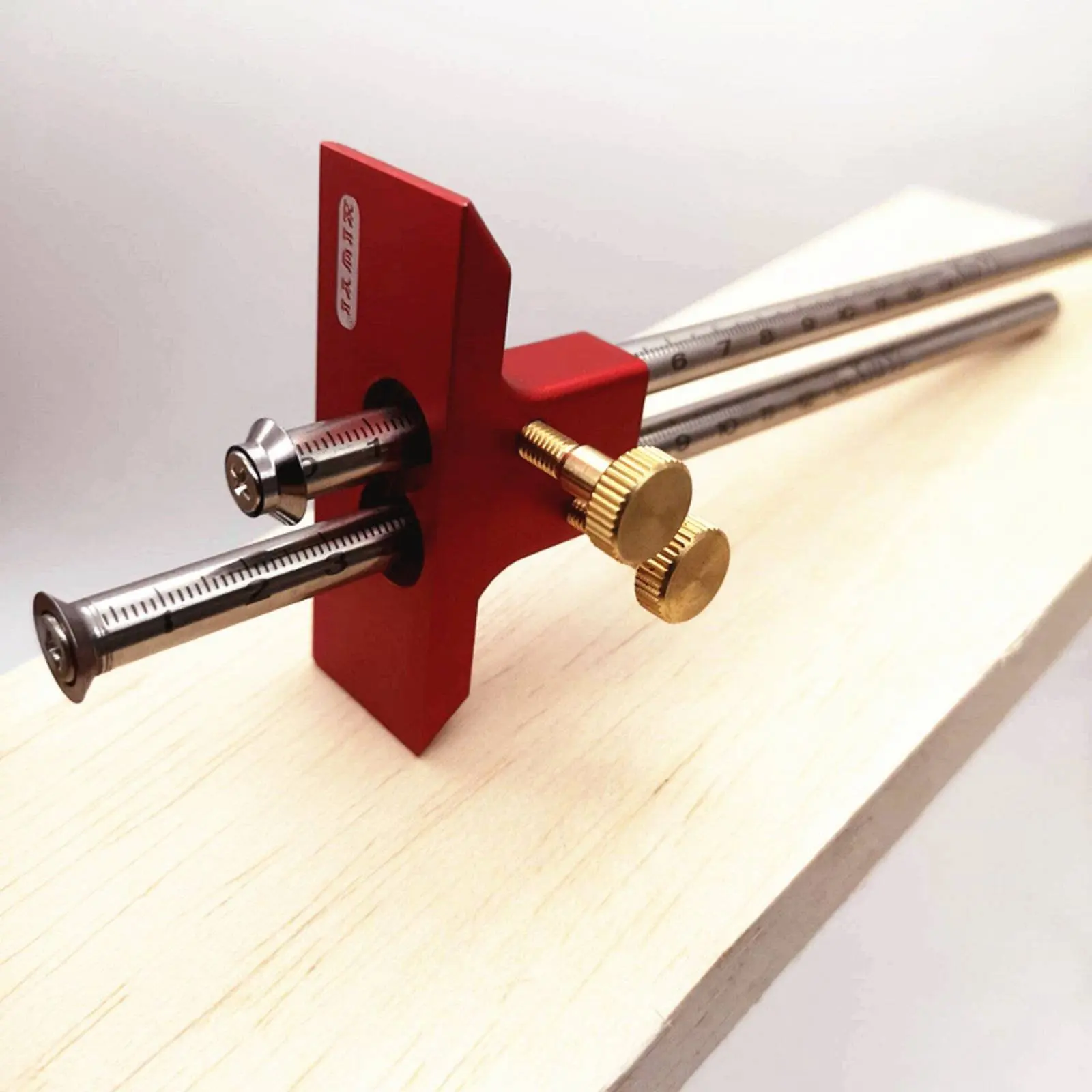 

Double Head Marking Gauge Adjustable Double Blade Marking Gauge Woodworking Scribe Tool Metric and Inch Scale for Carpenters
