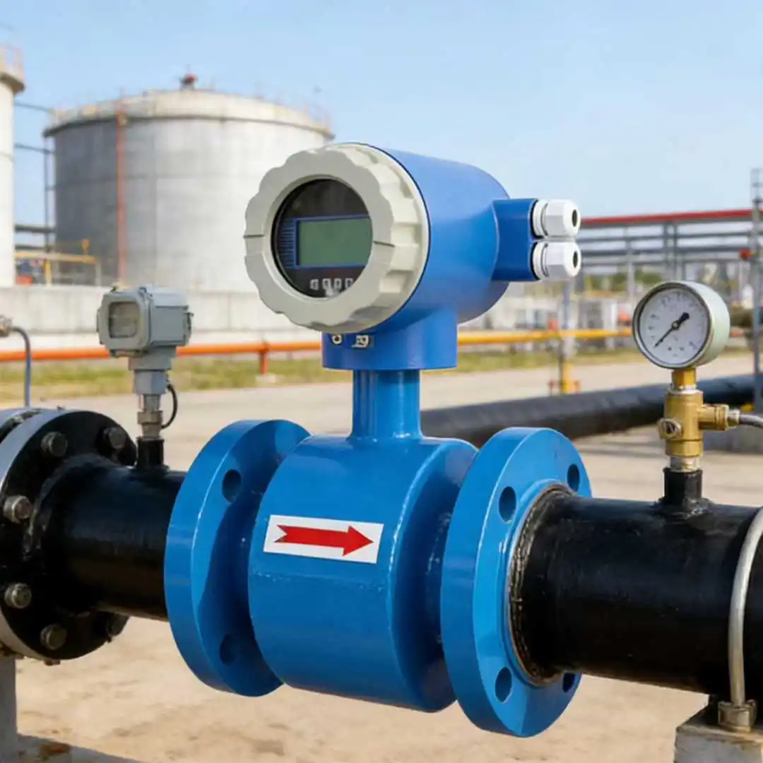 High Accuracy Industrial-Grade Liquid Flow Meter LCD Display Anti-Interference Flow Meter Electromagnetic for Water Systems