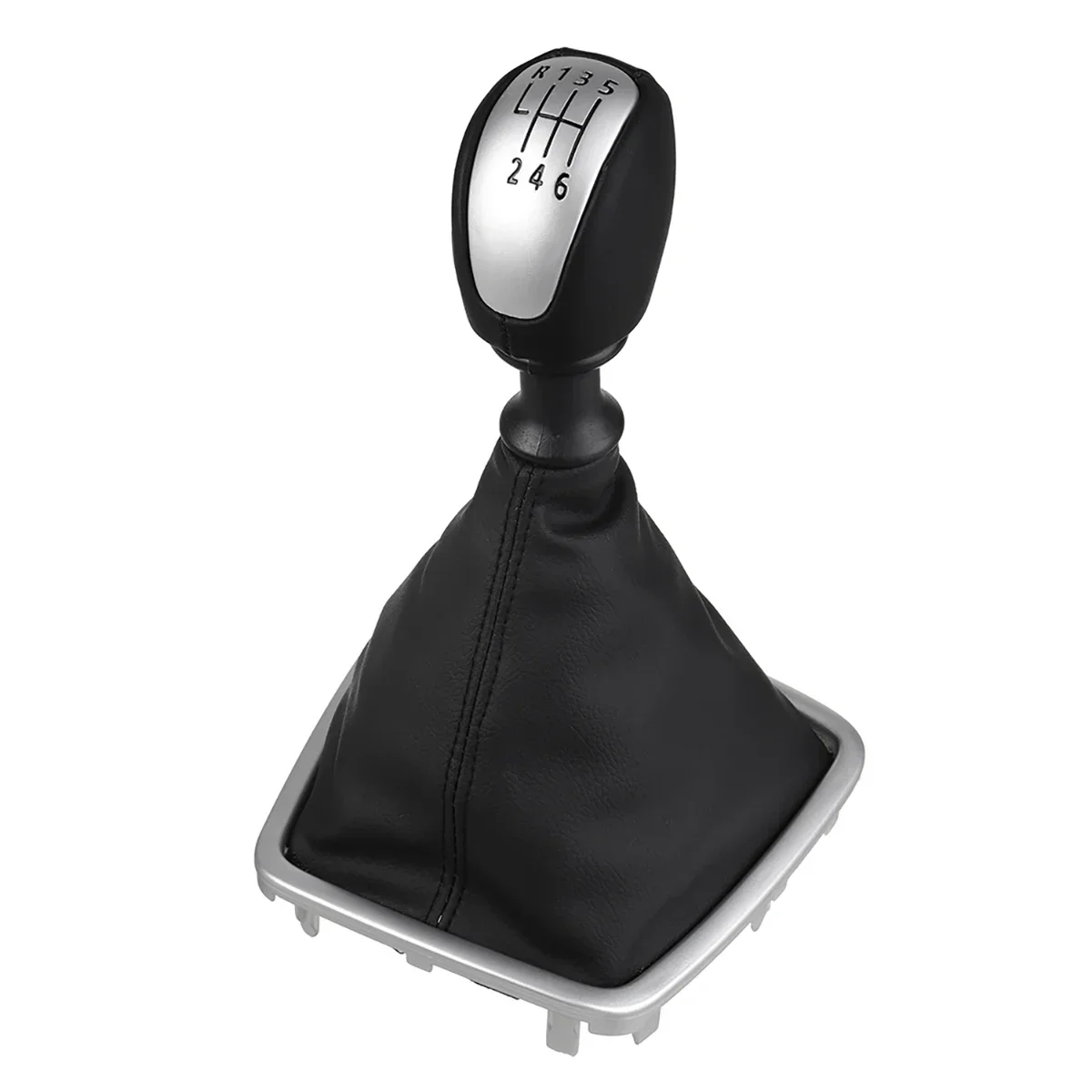 Gear Shift Knob Leather Gaiter Boot Cover 6 Speed Lever Shifter Handle Stick Boot Gaitor For Renault/Laguna Mk3 2007-2015 Manual