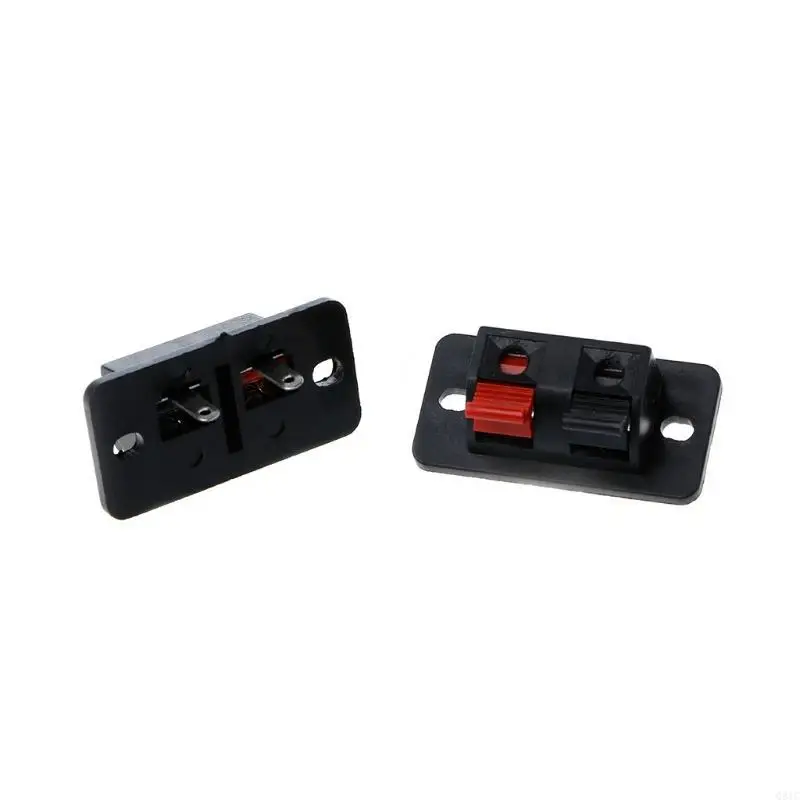 Q81C 10 PCS 2 Posiciones Empuje en Spring Load O Terminales altavoces Conector