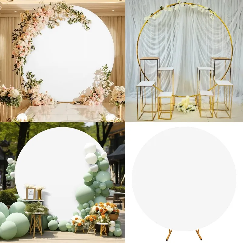 

10pcs Wedding Centerpieces Backdrops Decoration Background Flower Arch With Cover Column Stand For Cake Party Favors Decorative