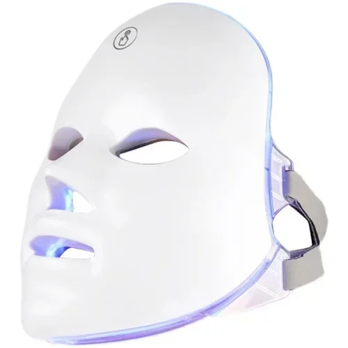 Photon skin rejuvenation device for household facial beauty with red and blue light on the front row