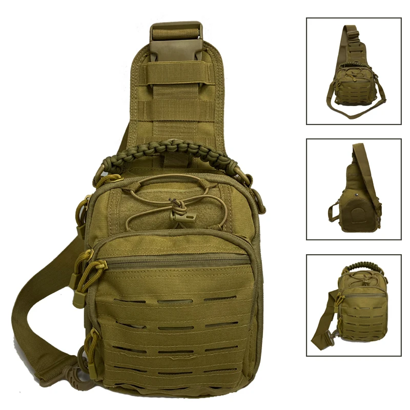 

Oxford Tactical Molle System Laser Punching Bag Men Outdoor Sport Crossbody Bag Hiking Camping Climbing Shoulder Bag