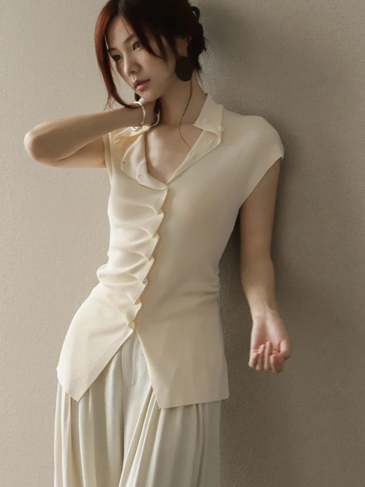 

Mzomxo Women's Slim Fit V-Ne T-irt ort Sve Lyocell Summer New Sle Design Casual Comfortable Straight Cut Top