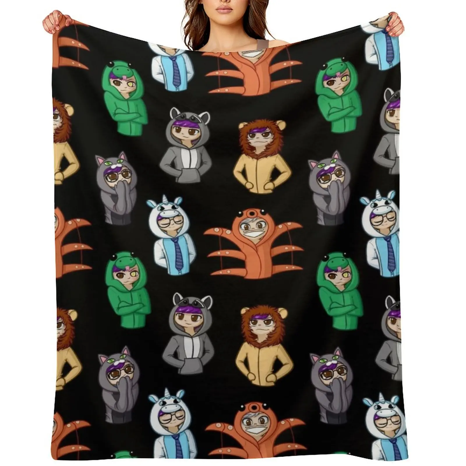 

Oneside Tile - All Sides Throw Blanket blankets and throws Luxury Weighted Blankets