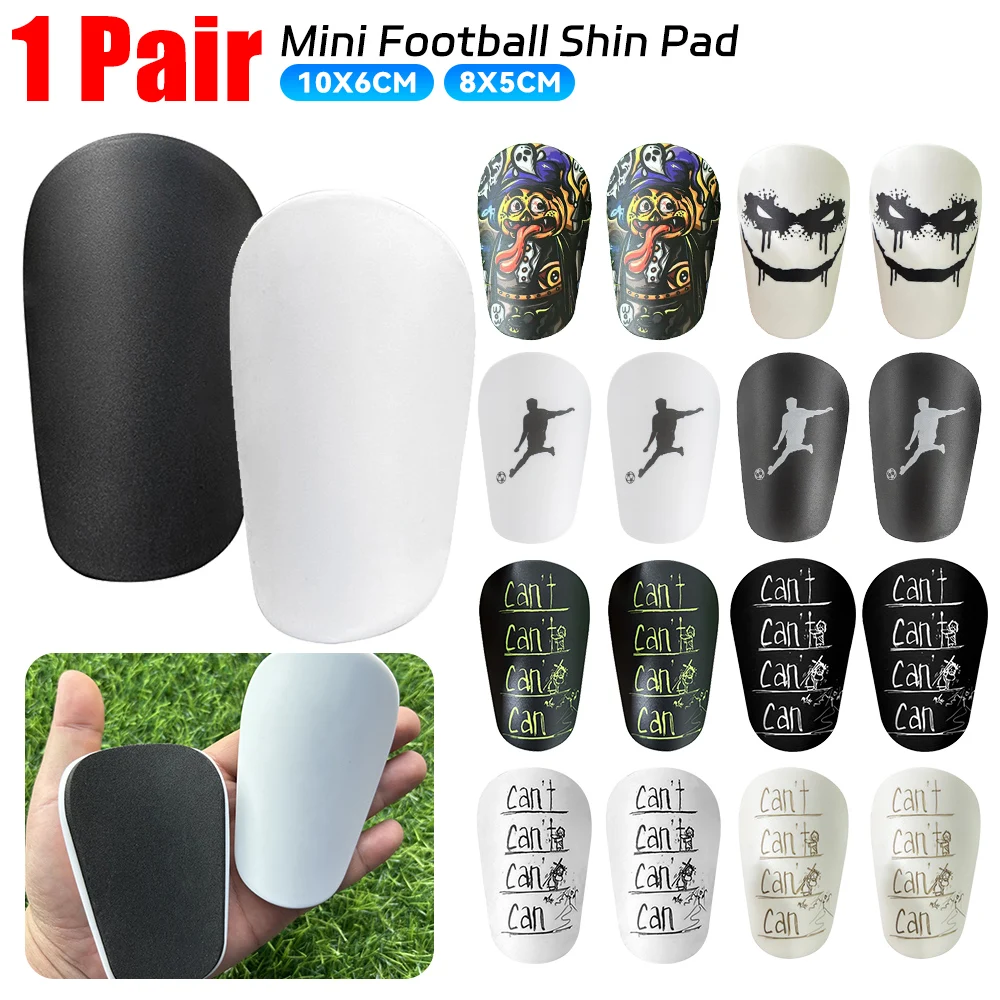 1 Pair Mini Football Shin Pad Wear-resistant Shock Absorbing Leg Protector Lightweight Portable Soccer Training Shank Board