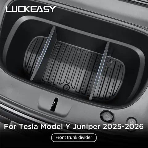Tesla Model Y Juniper/Launch 2025 용 전면 스페어 박스 주최자 보드 자동차 인테리어 액세서리 전면 트렁크 조합 파티션