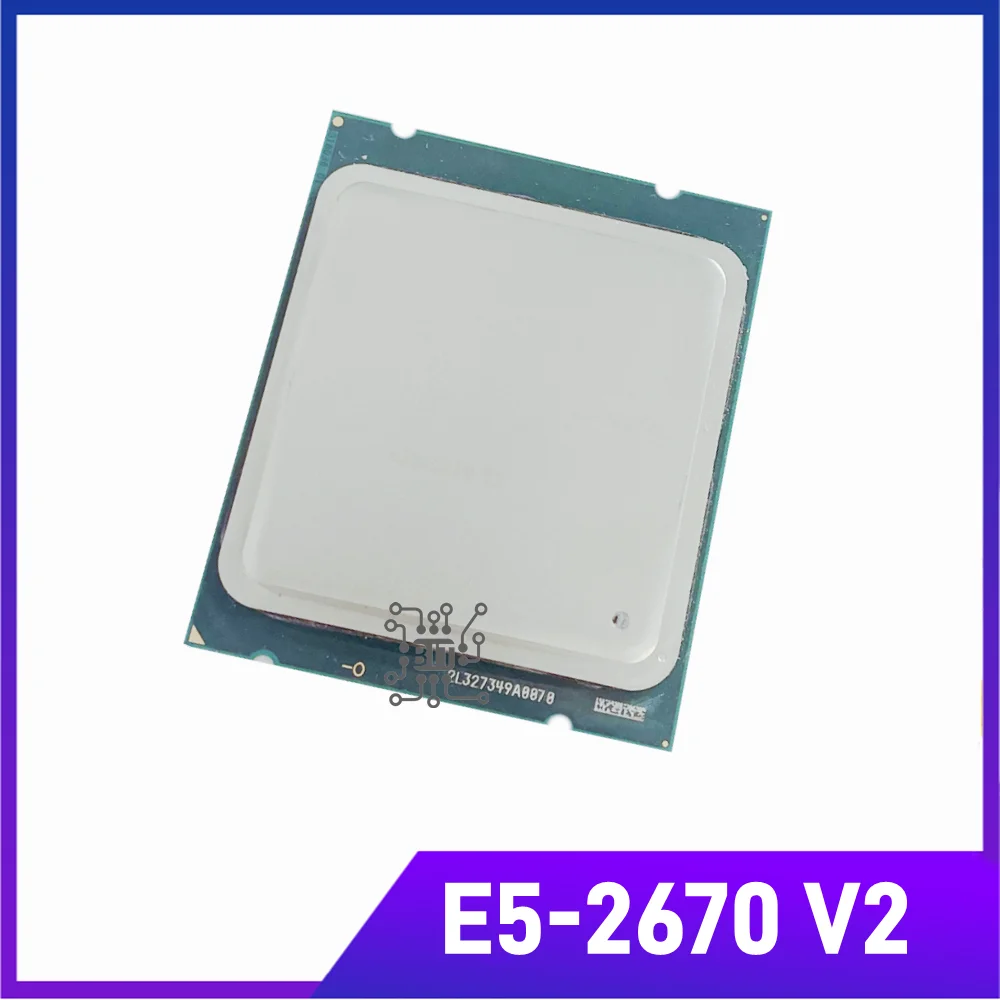 Xeon Serveur Processeur E5-2670 V2 E5 2670V2 CPU 2.5 LGA 2011 SR1A7 patiCores processeur e5 2670 V2 Livraison Gratuite