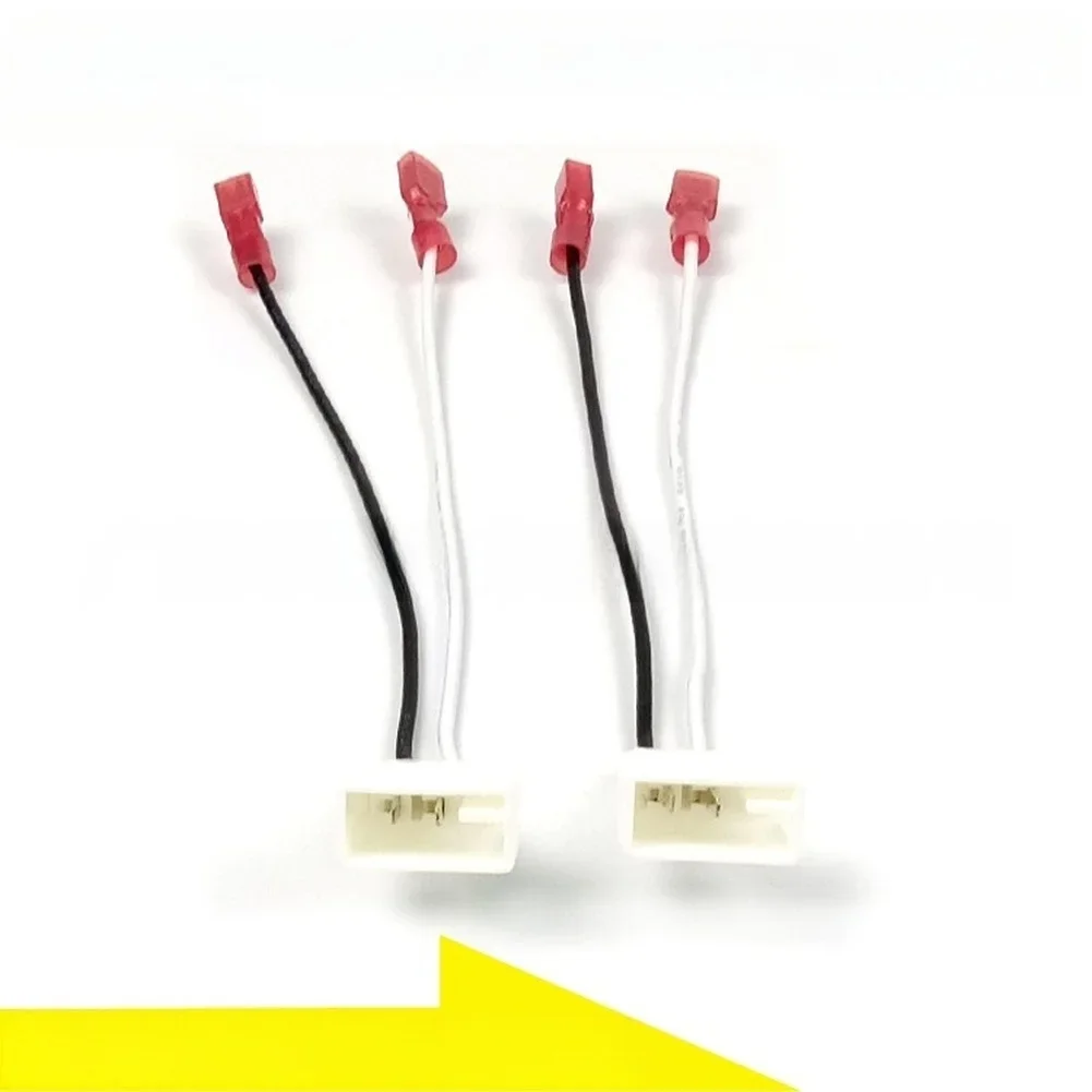 Car Audio Upgrade Speaker Wire Harness Audio Cable Adapter Car Speaker Wiring Adapter Black Easy Install ABS Construction