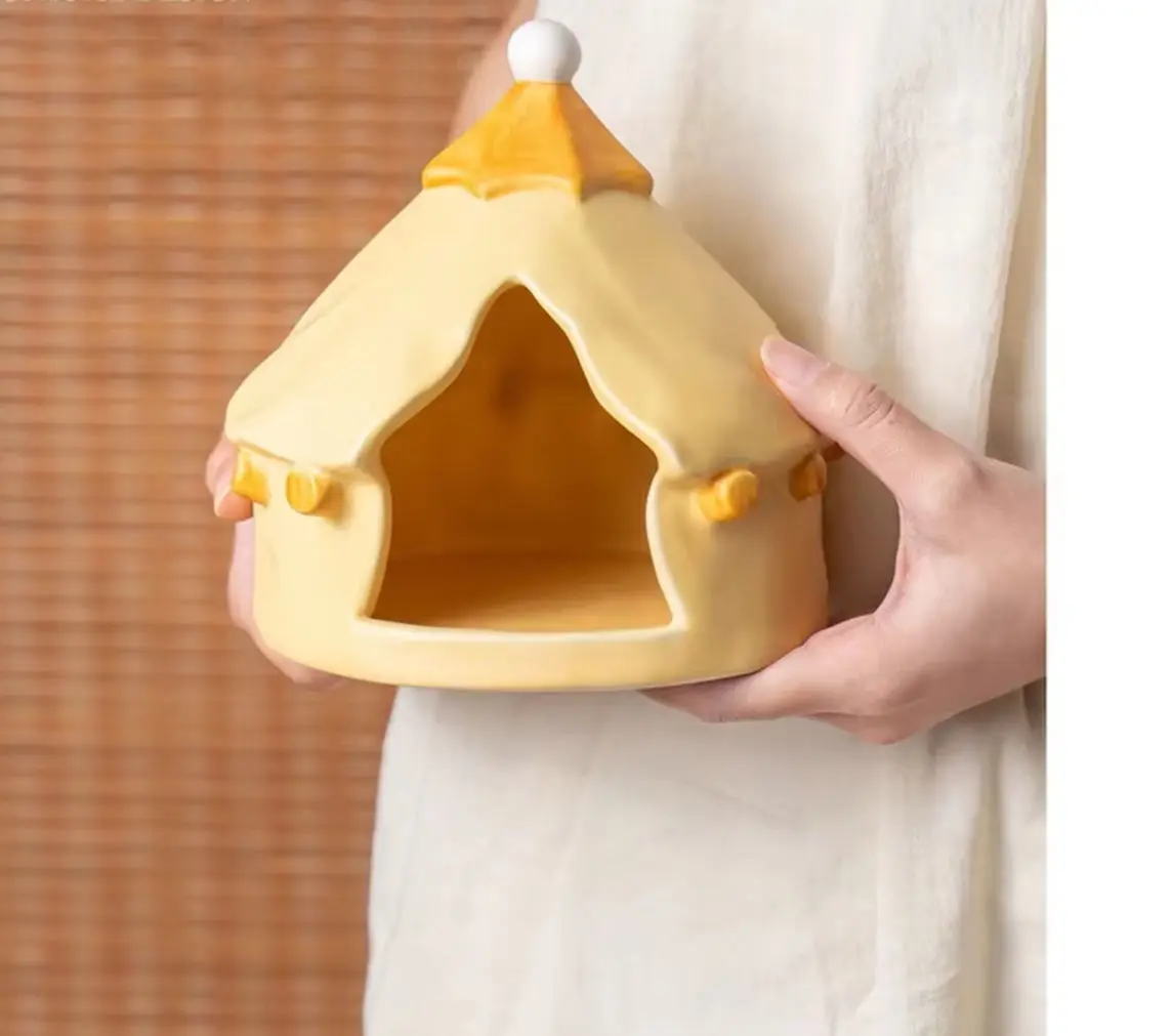 Tent Shaped Storage Box, Creative Desktop Key Organizer, Minimalist Art Ornament for Living Room TV Cabinet Home Decor