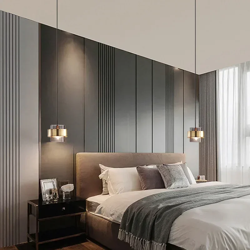 

SANDYHA Modern Glass Chandelier LED Lighting for Home Bedroom Kitchen Restaurant Bar Pendant Lights Energy Saving Dimmable