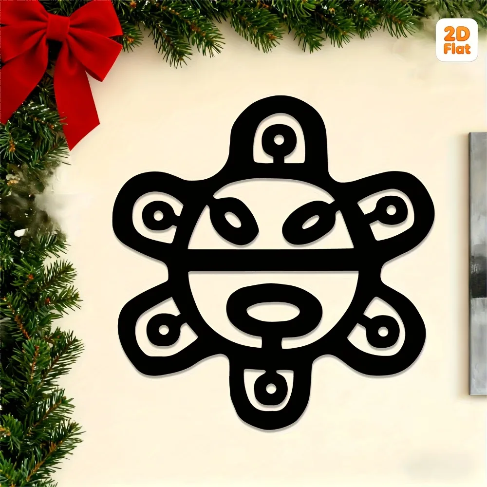2D Metal Taino Sun Wall Art Puerto Rico Cultural Mural Decor Stylish Wall Hanging for Home Room Perfect Gift Idea