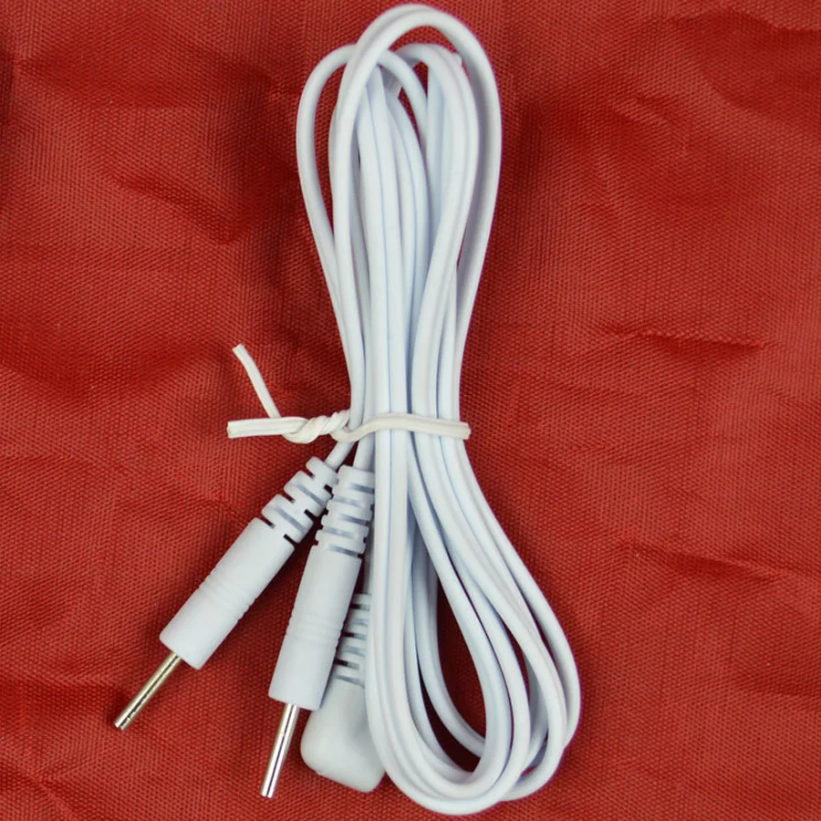 10pcs 2/4Buttons Electrotherapy Massager Wires Cable Tens Massager Electrode Lead Relaxation Accessories Massage Stimulator Tool