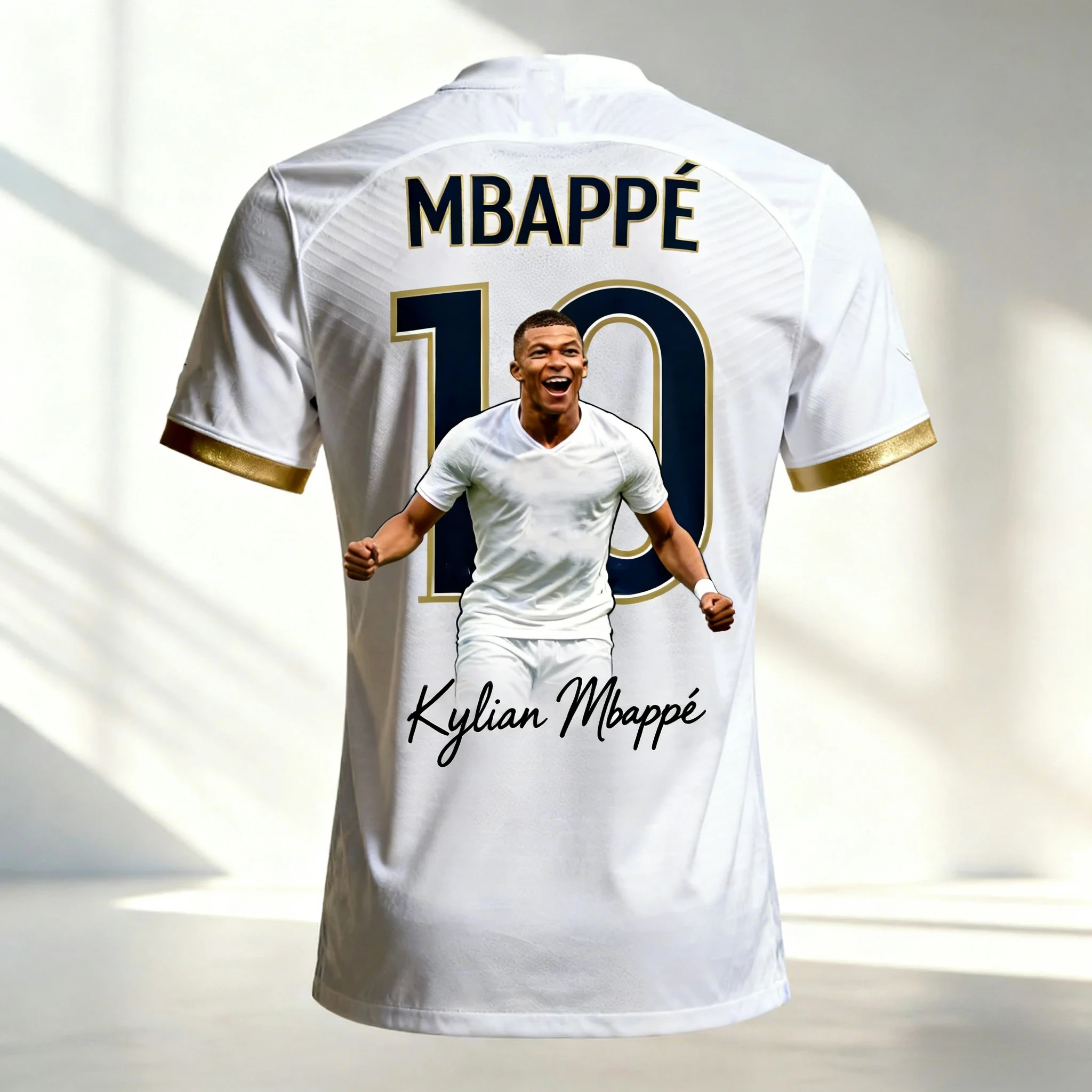 Mbappé 2026 Sommer 3D-Muster T-Shirt - Geeignet für Männer und Frauen Urbaner Casual-Stil Speziell für Fußballfans Entworfen – Detail 4