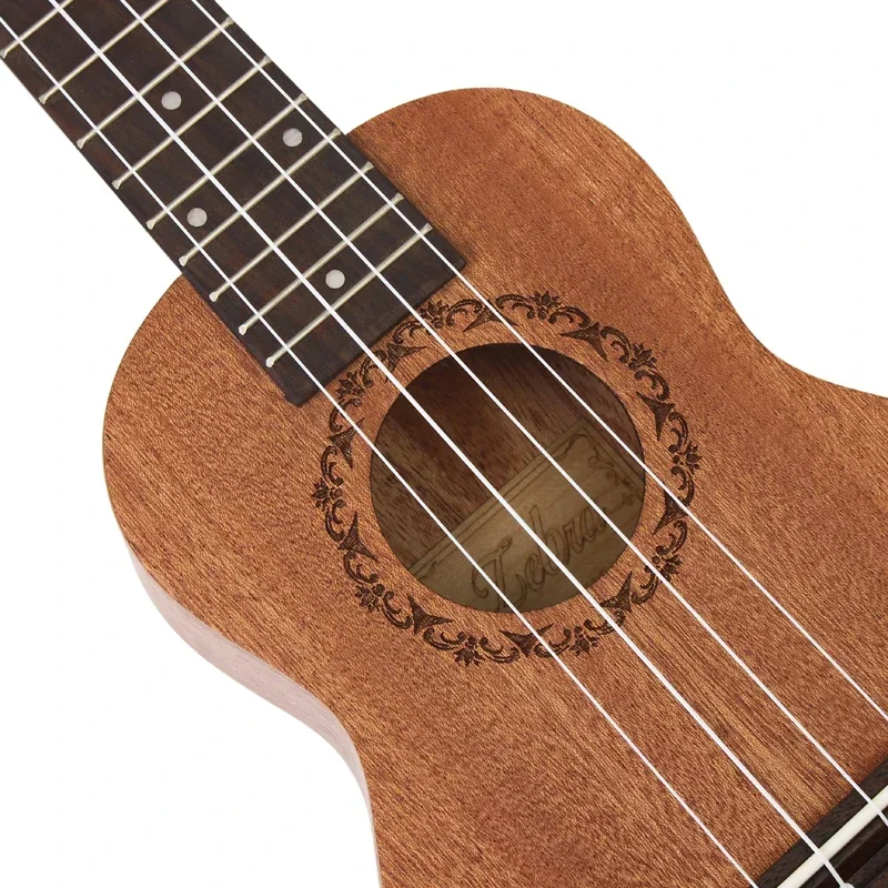 21 Inch 15 Frets Mahogany Soprano Ukulele Guitar Sapele Rosewood 4 Strings Hawaiian Guitar Musical Instruments