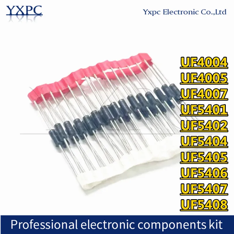 UF4004 UF4005 UF4007 UF5401 UF5402 UF5404 UF5405 UF5406 UF5407 UF5408 DO-41 Rectifier diode
