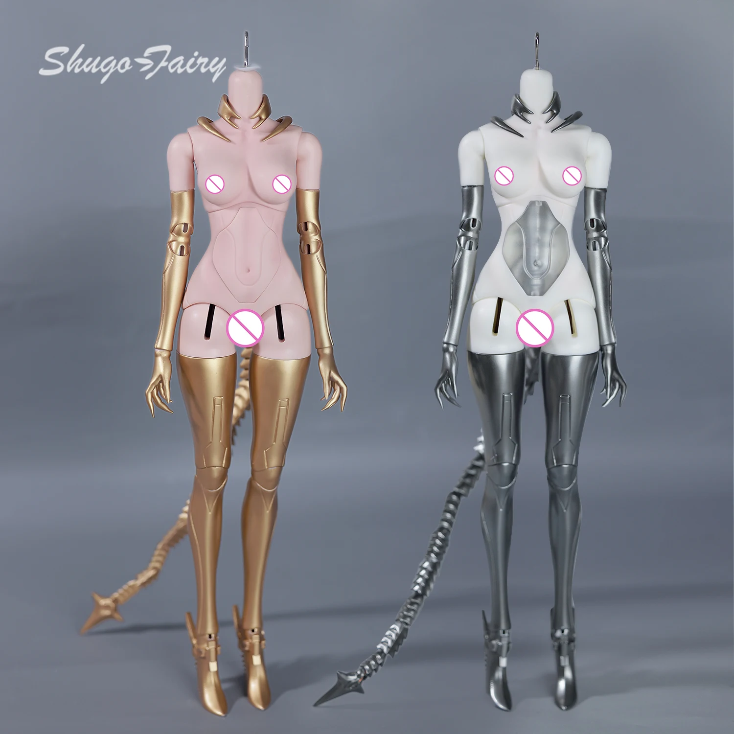 

Кукла BJD 1/4 Cyra Stalker Mecha Girl, смоляная фигурка робота Mech Maiden, съемная тарелка с хвостом скорпиона, обнаженная кукла Shugafairy