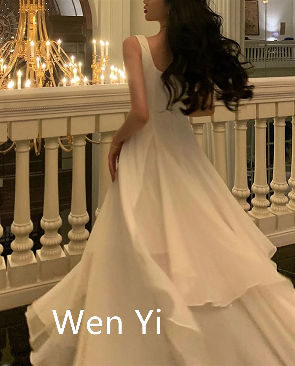 カスタマイズされた絶妙なアイボリーシフォンイブニングドレスクラシックスクエアカラーキャップスリーブノースリーブジッパーバックオーダーメイドOccas