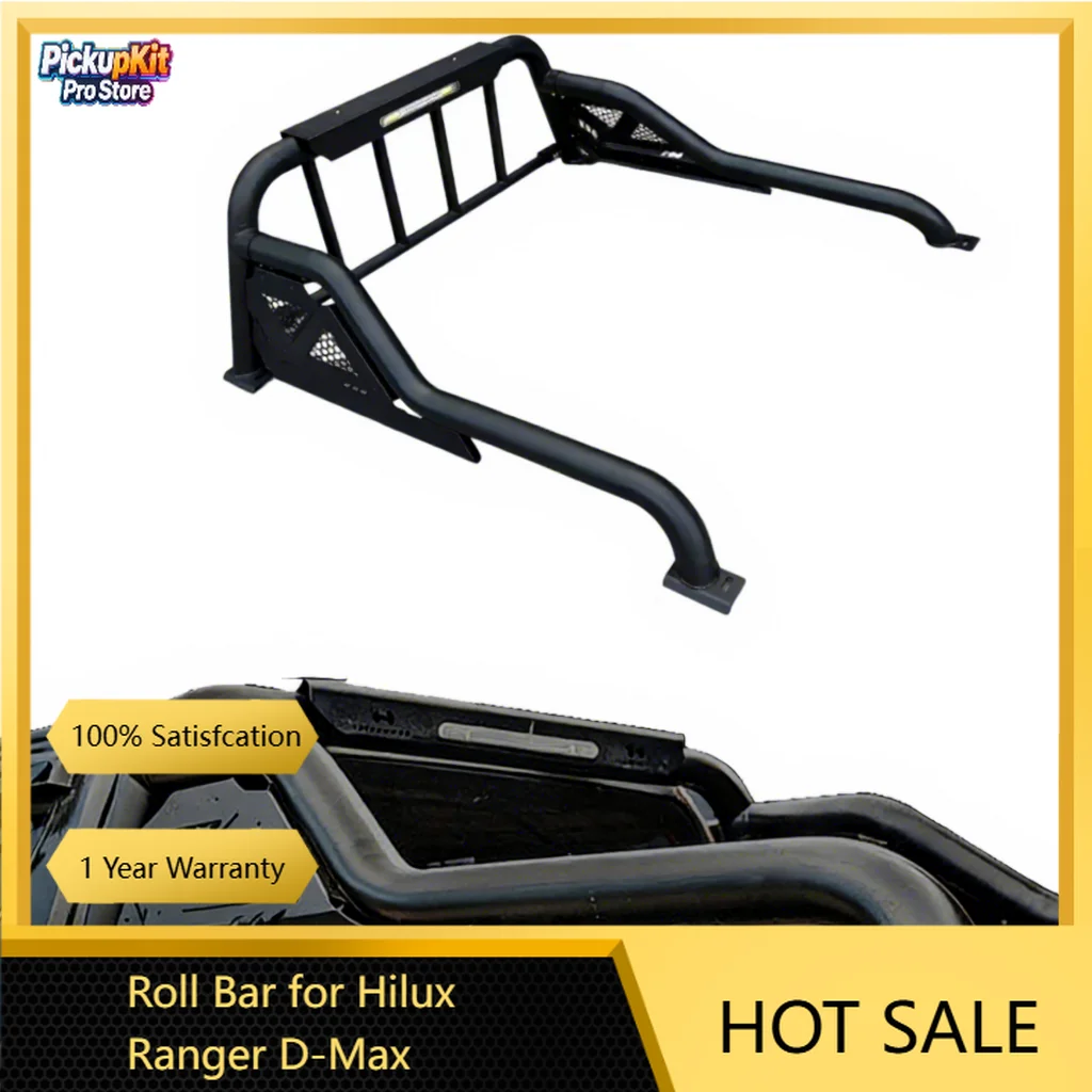 

Регулируемая универсальная стальная дуга безопасности для пикапов, подходит для Hilux, Ranger, D-Max, с электрофорезным покрытием