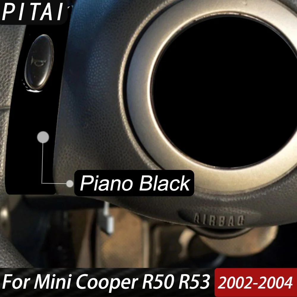 For Mini Cooper Hatch One R50 R53 2002 2003 2004 Steering Wheel Switch Button Panel Cover Sticker Multiple Plastic