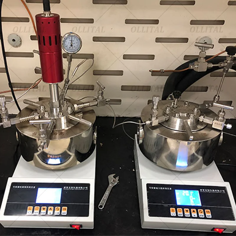 مغلفة طبقة مزدوجة الزجاج اثارة خزان مفاعل مختبر بيركس مفاعل وحدات تخمير الزجاج مع منفذ أخذ العينات المعقمة #3