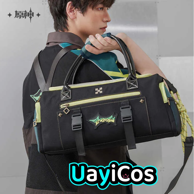

Kinich Bag Official Genshin Impact Kinich Sports Travel Bag Large Backpack Bag Shoulder Crossbody Weekender Bag Anime Toy Kids