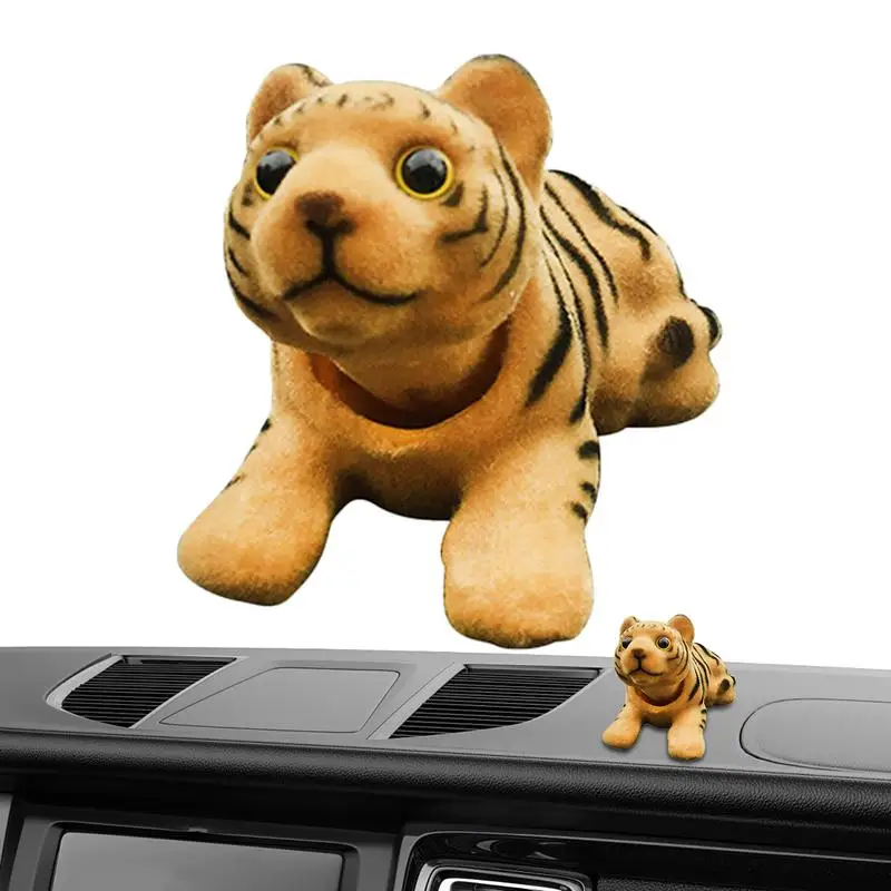 

Bobble Head Tiger Car Dashboard Shake Head Tiger Decoration Tiger Ornament For Car Dashboard Nodding Tiger Decoration For Car