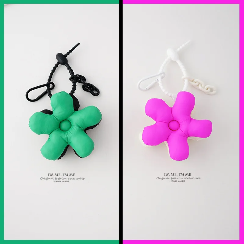 

Double Sided Keychain Matching Bag Charm Flower Accessories Women Gift Cute Lanyard With Door Credencial Dropshipping