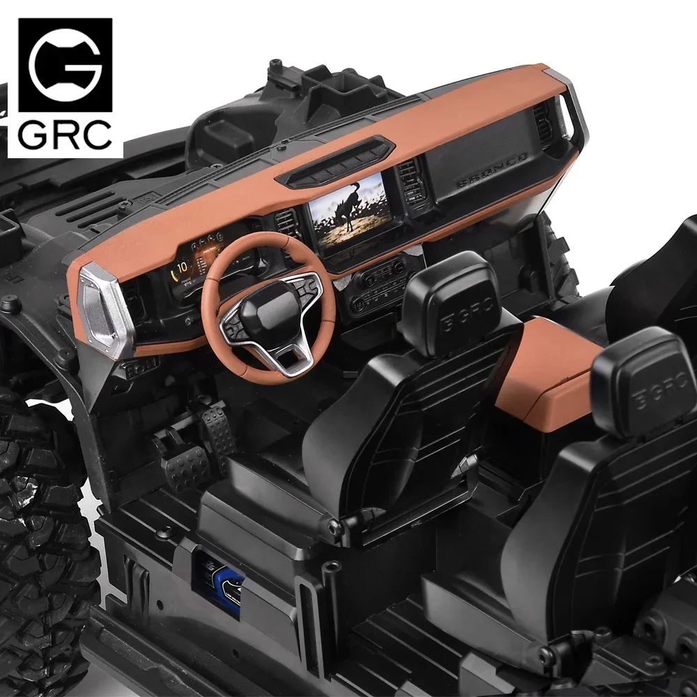 GRC 1/10 Interior Kit W/ Dashboard / Seat for TRAXXAS TRX-4 New Bronco Upgrade Option Parts #G175GT G175GB