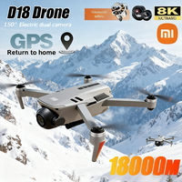 Xiaomi D18 Drone 8K HD Dual Camera Obstacle Avoidance Aerial Photography Brushless Motor 5GWIFI GPS Return 18000mQuadcopter Gift