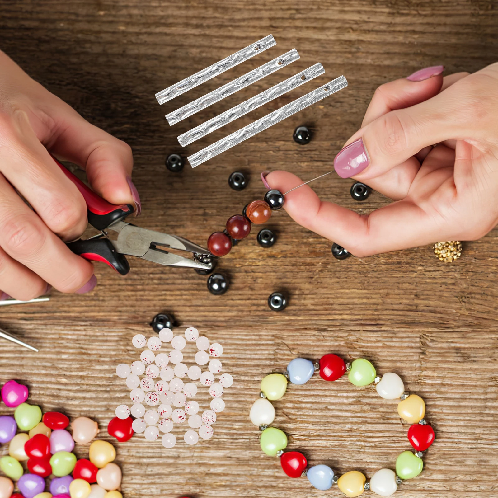 

Safe Durable Diy Wind Chime Molds Silicone Casting Kit With Texture For Making Hanging Ornaments