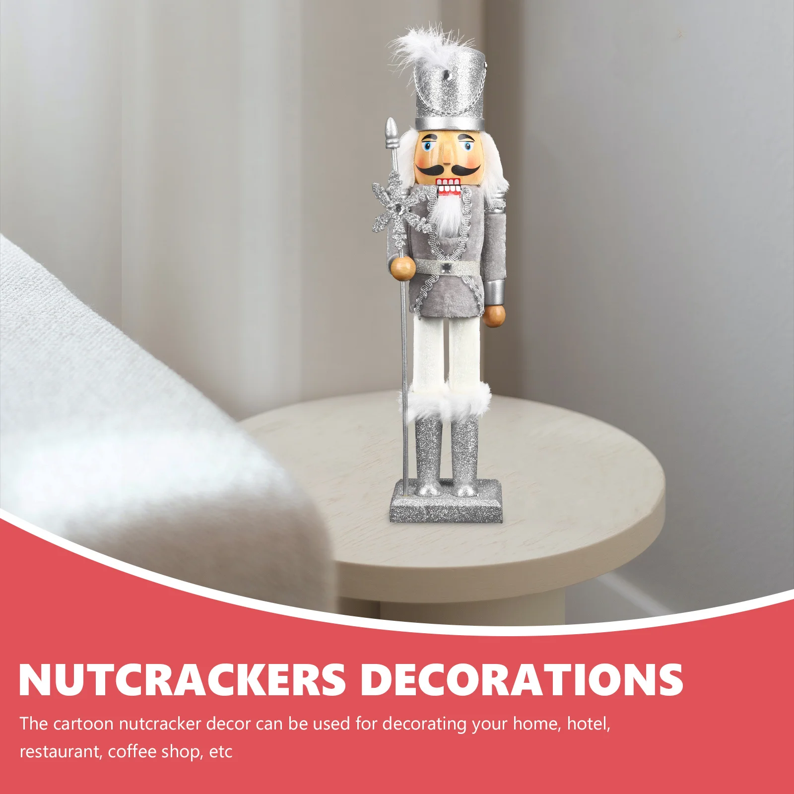 

Christmas Nutcracker Decor Wooden Nutcracker Classic Xmas Tabletop Ornament Holiday Decoration Xmas Gift Nutcrackers Decorations